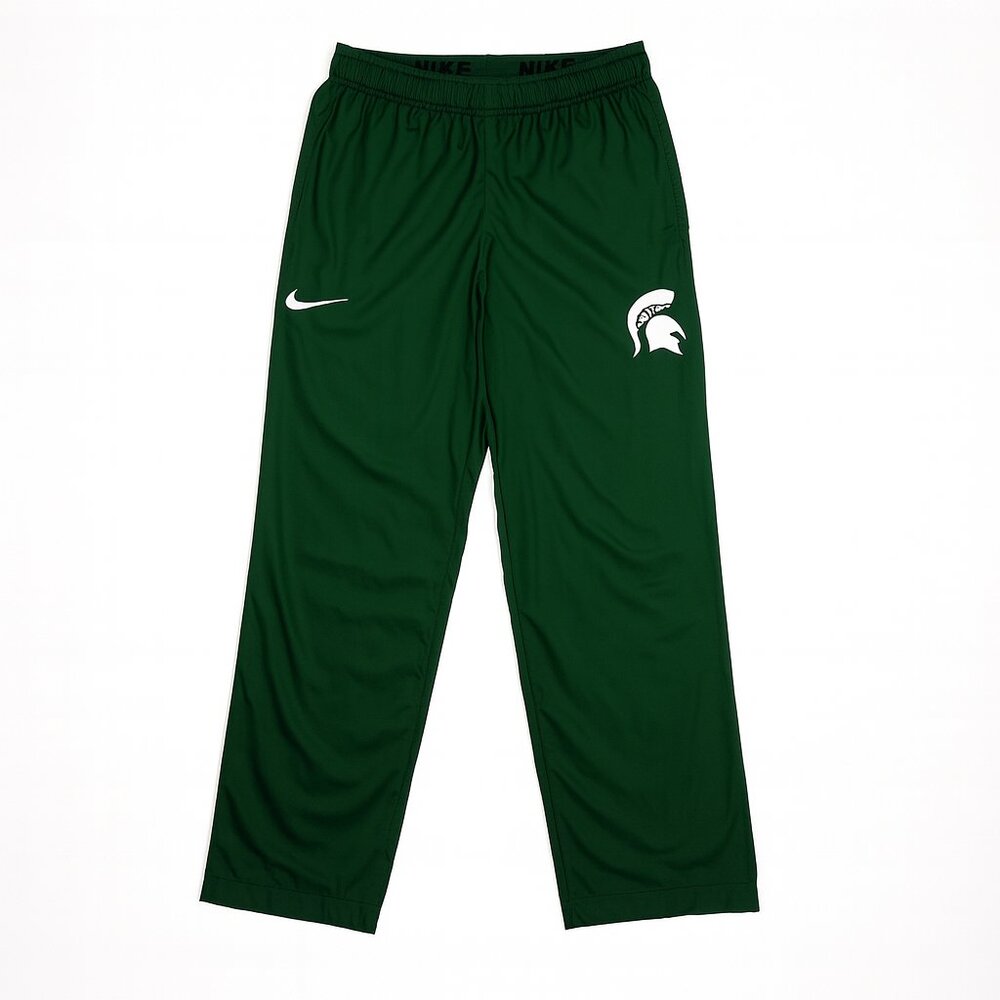 Nike Michigan State Spartans Lined Track Suit Pants Men’s XS Green Athletic Warm